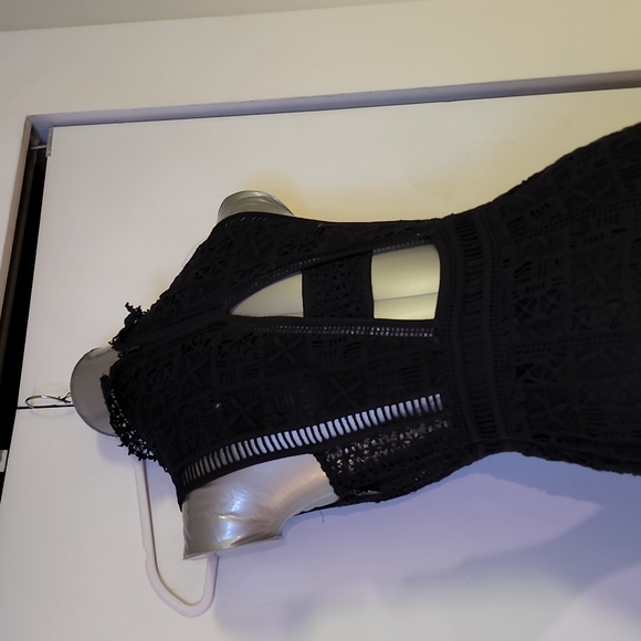 Rebecca Taylor 0 Black Lace Dress new - Picture 7 of 8